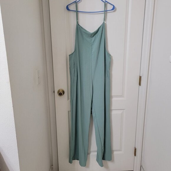 Jane's Size L-XL Sage Green Overalls / Jumpsuit, Excellent Used Condition - Picture 7 of 14